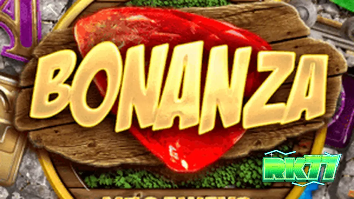 Tampilan visual slot Bonanza Megaways dengan tema tambang emas